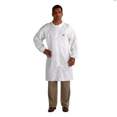 3M Disposable Lab Coat with Zip 4440-L White