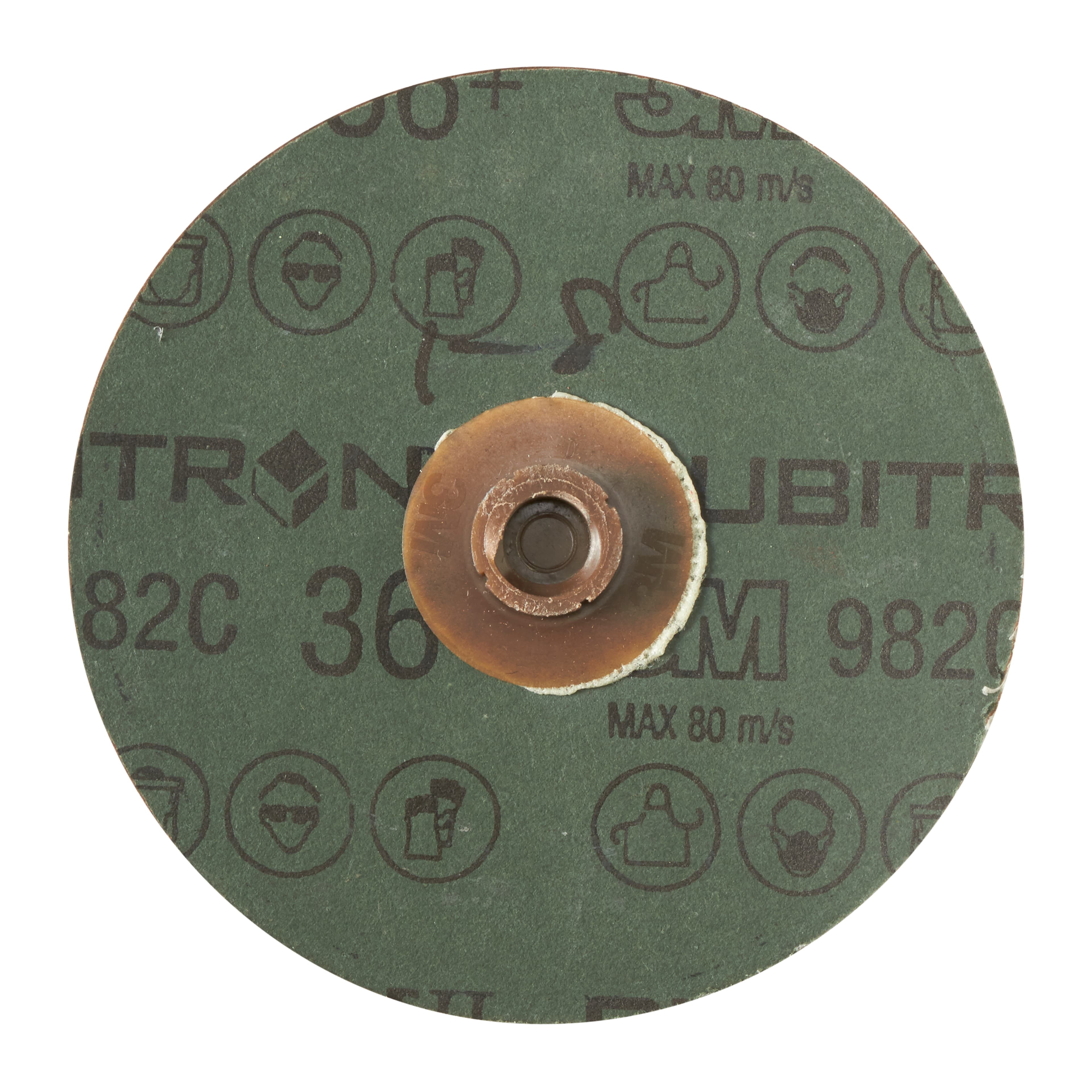 3M Cubitron II Roloc Fibre Disc 982C, 36+, TS, Red, 4 in, Die RS400BB, 2_3