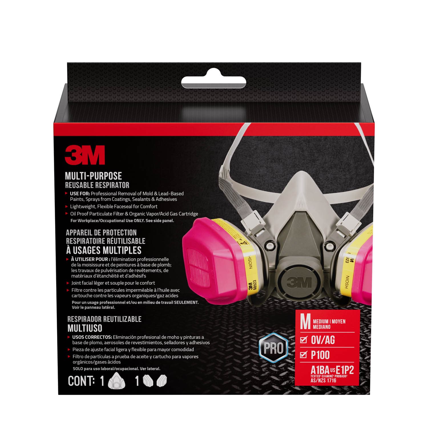 3M Household Multi-purpose Respirator, 65021H1-DC, 1 each/pack_7