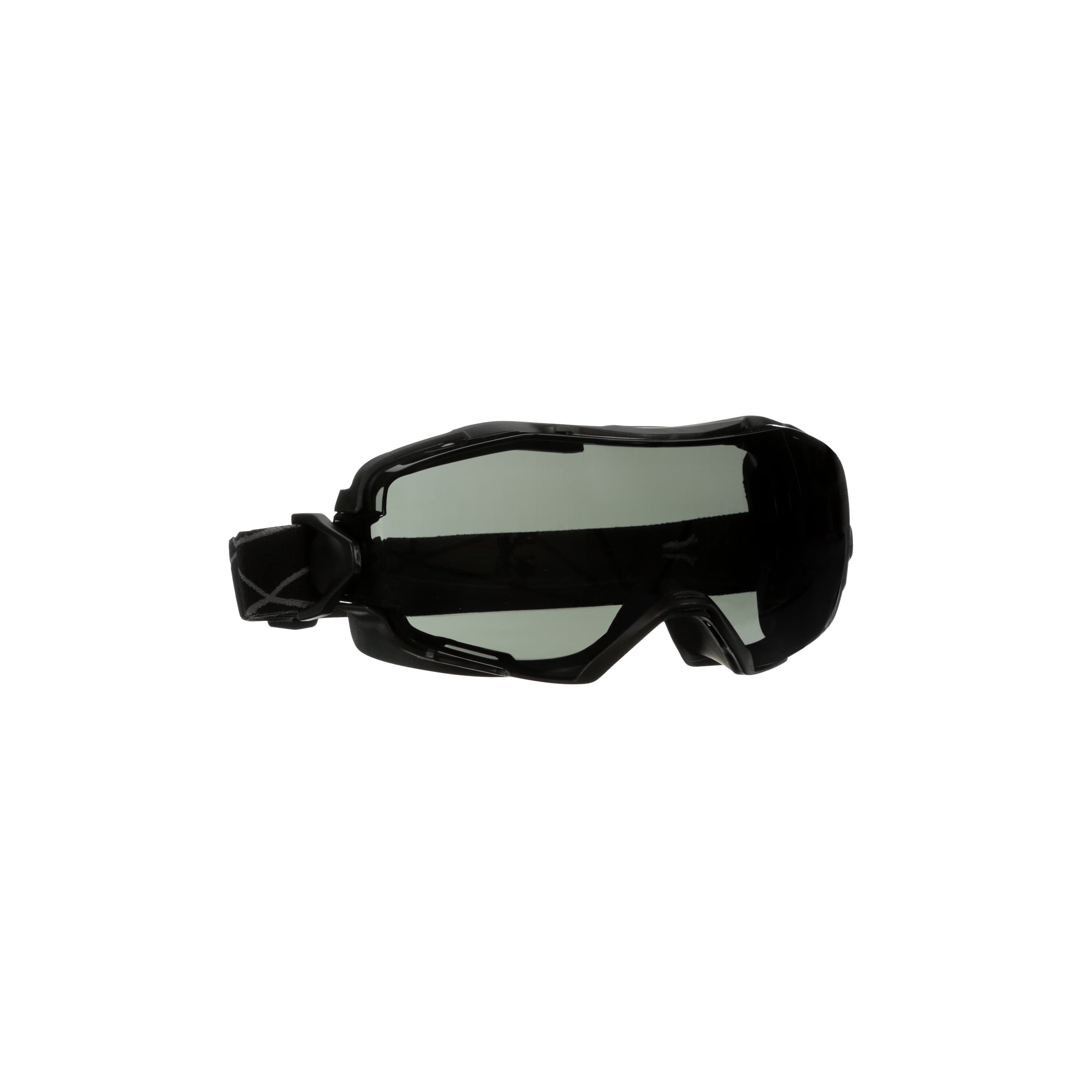 3M GoggleGear 6000 Series, GG6002SGAF-BLK, Black Shroud, Scotchgard Anti-Fog Coating, Gray AF-AS lens_13