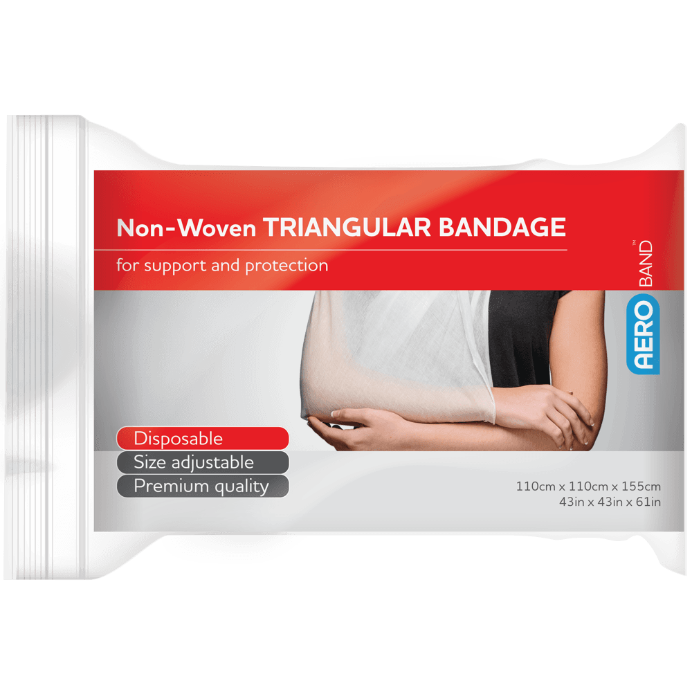 Aero Healthcare AEROBAND Non-Woven Triangular Bandage 110 x 110 x 155cm Bag/10