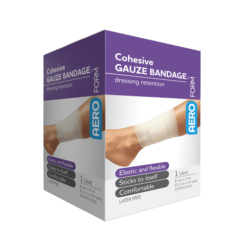 Aero Healthcare AeroForm Cohesive Gauze Bandage 8cm x 5M