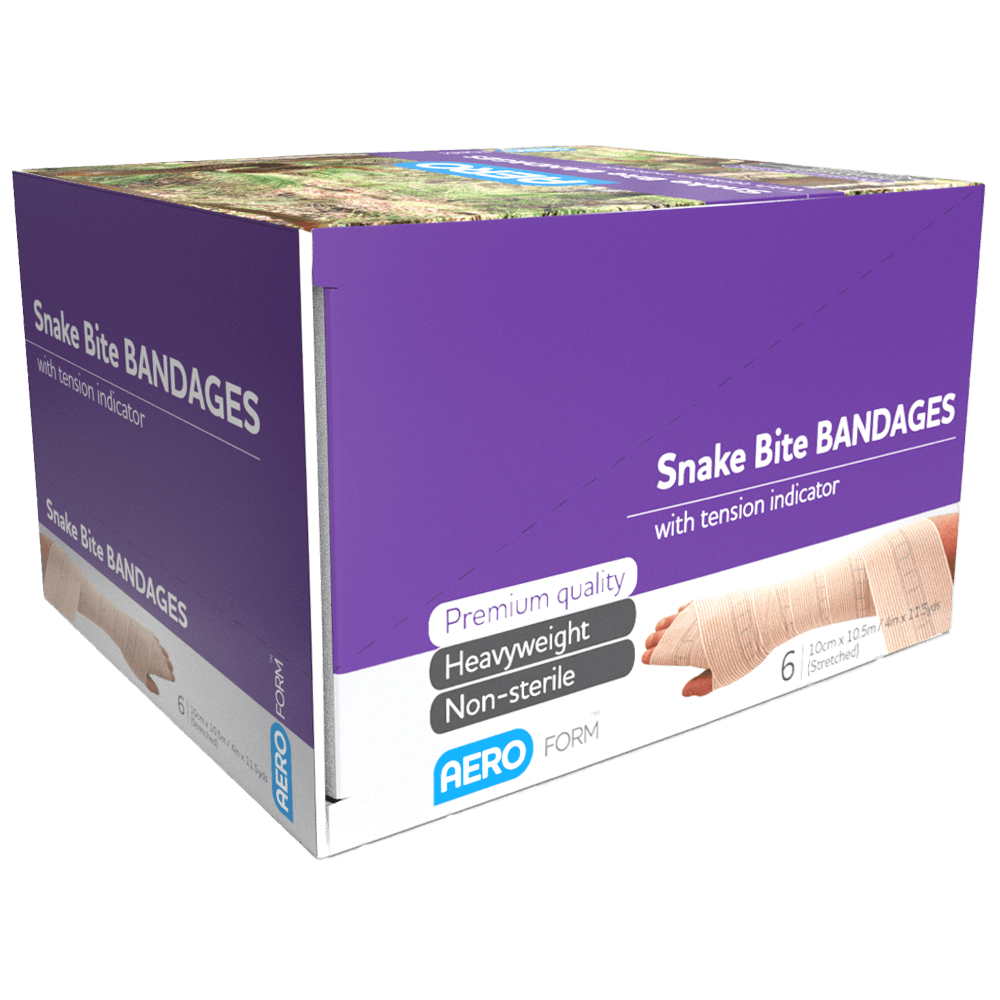 Aero Healthcare AEROFORM Snake Bite Bandage with Indicator 10cm x 10.5M Box/6