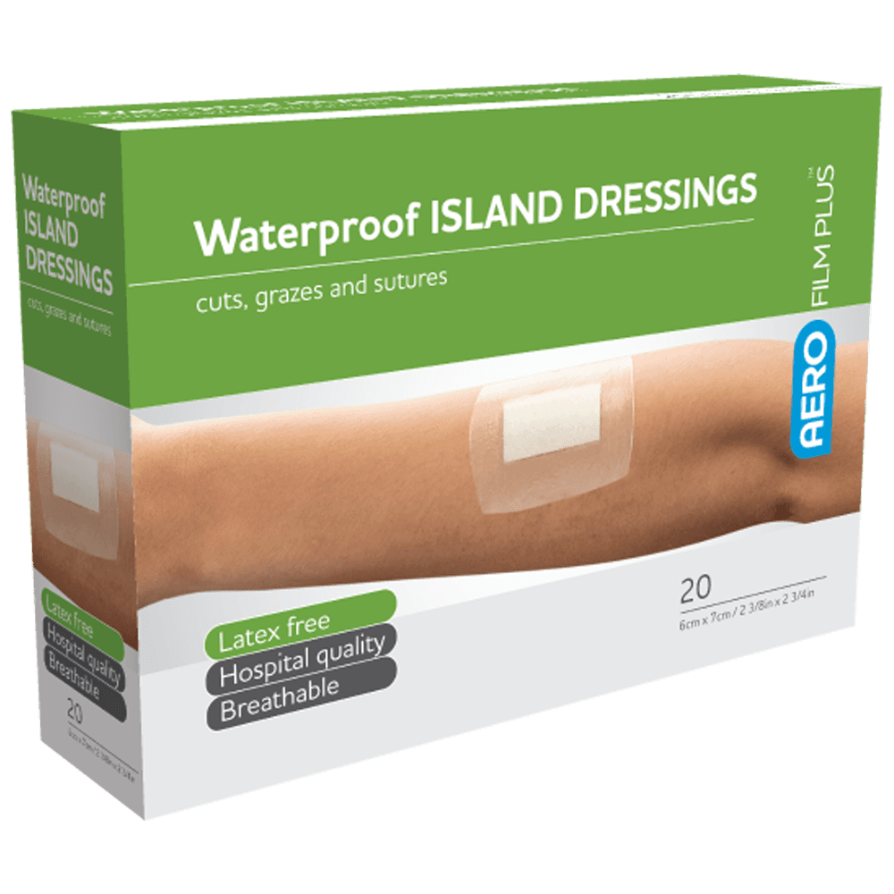 Aero Healthcare AEROFILM PLUS Waterproof Island Dressing 6 x 7cm Box/20  Box / 20