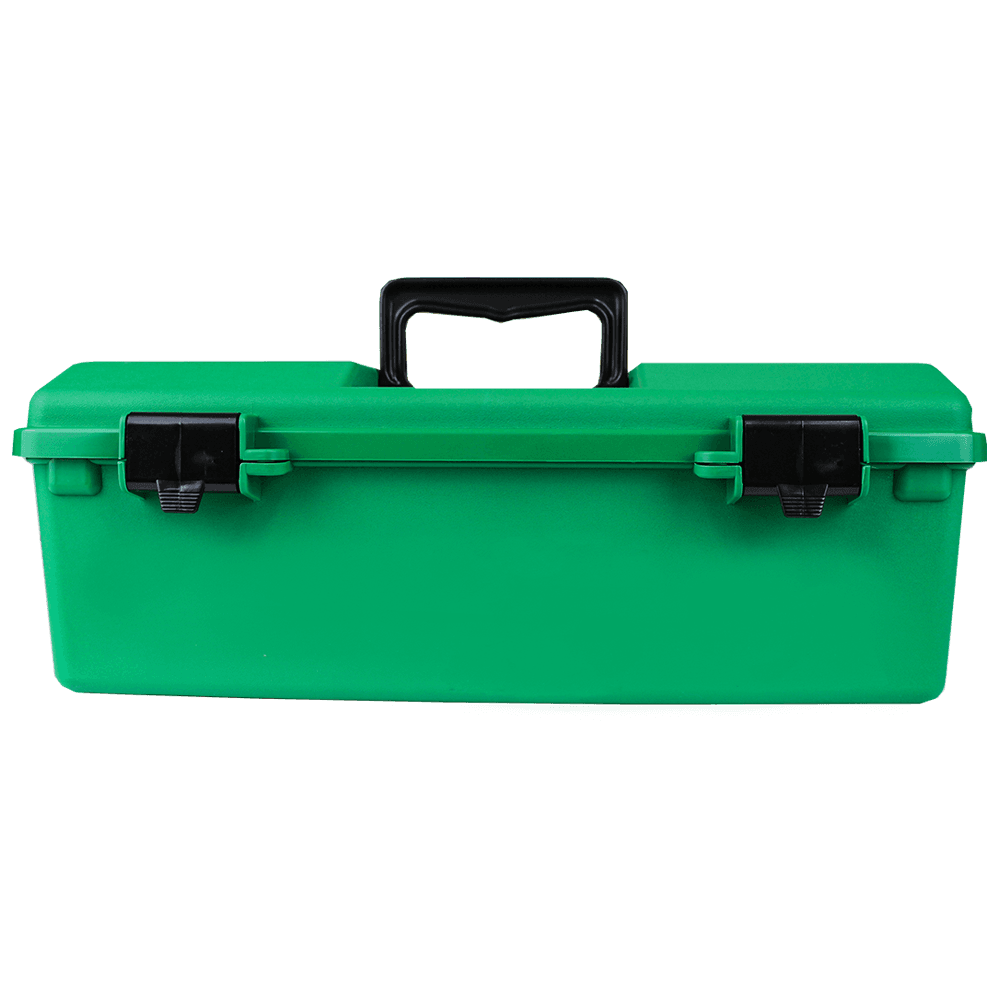 Aero Healthcare AEROCASE Green Plastic Tacklebox with 1 Liftout Tray 23 x 40 x 14.5cm