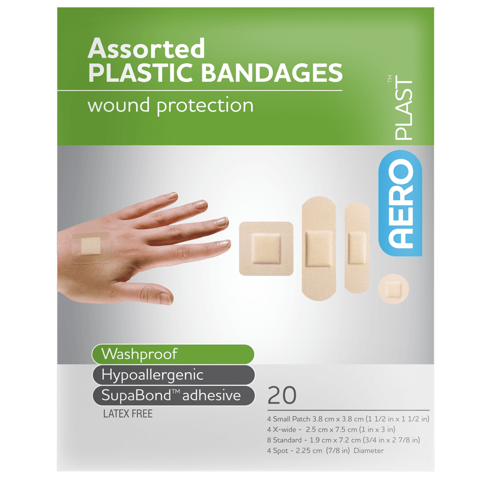 Aero Healthcare AEROPLAST Plastic Assorted Dressings Env/20