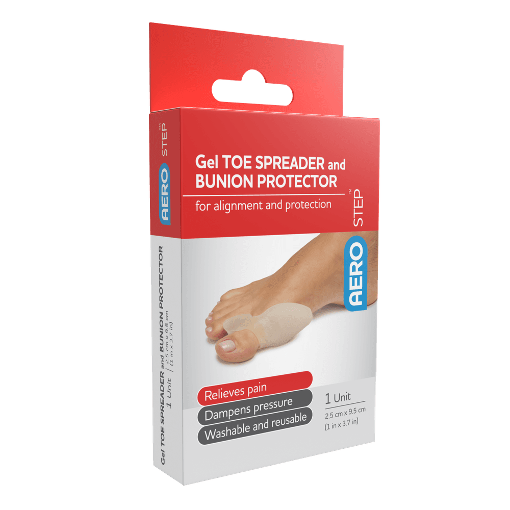 Aero Healthcare AeroStep Gel Toe Spreader and Bunion Protector 1pk