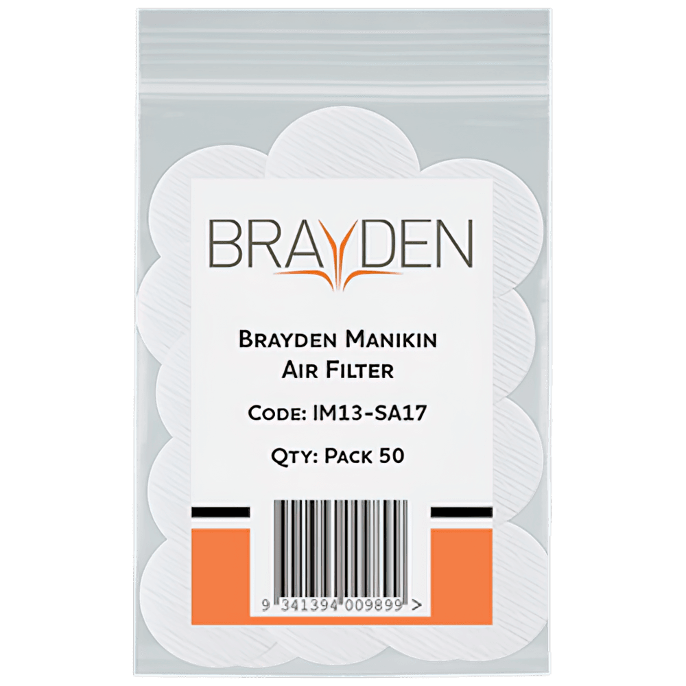 Aero Healthcare BRAYDEN Manikin Air Filter - Adult Pack/50