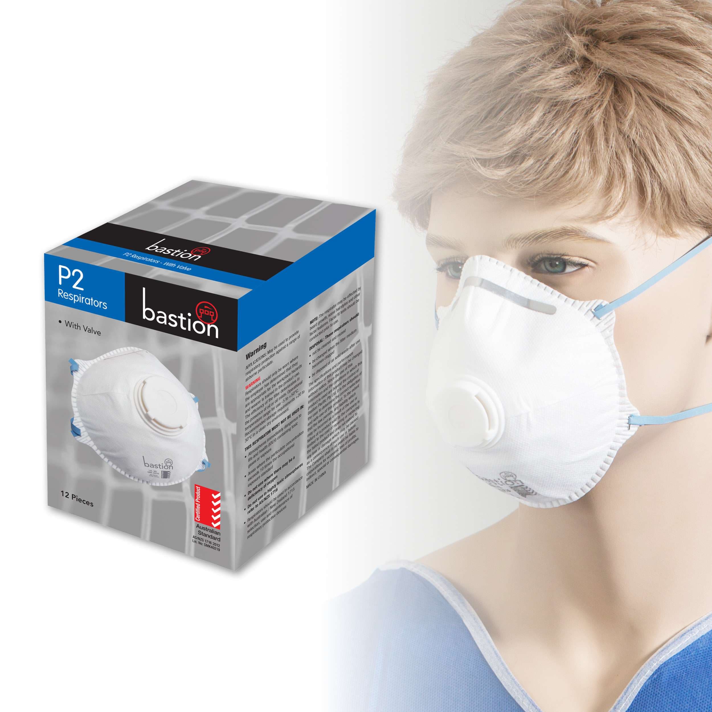 Bastion P2 Respirator, With Valve