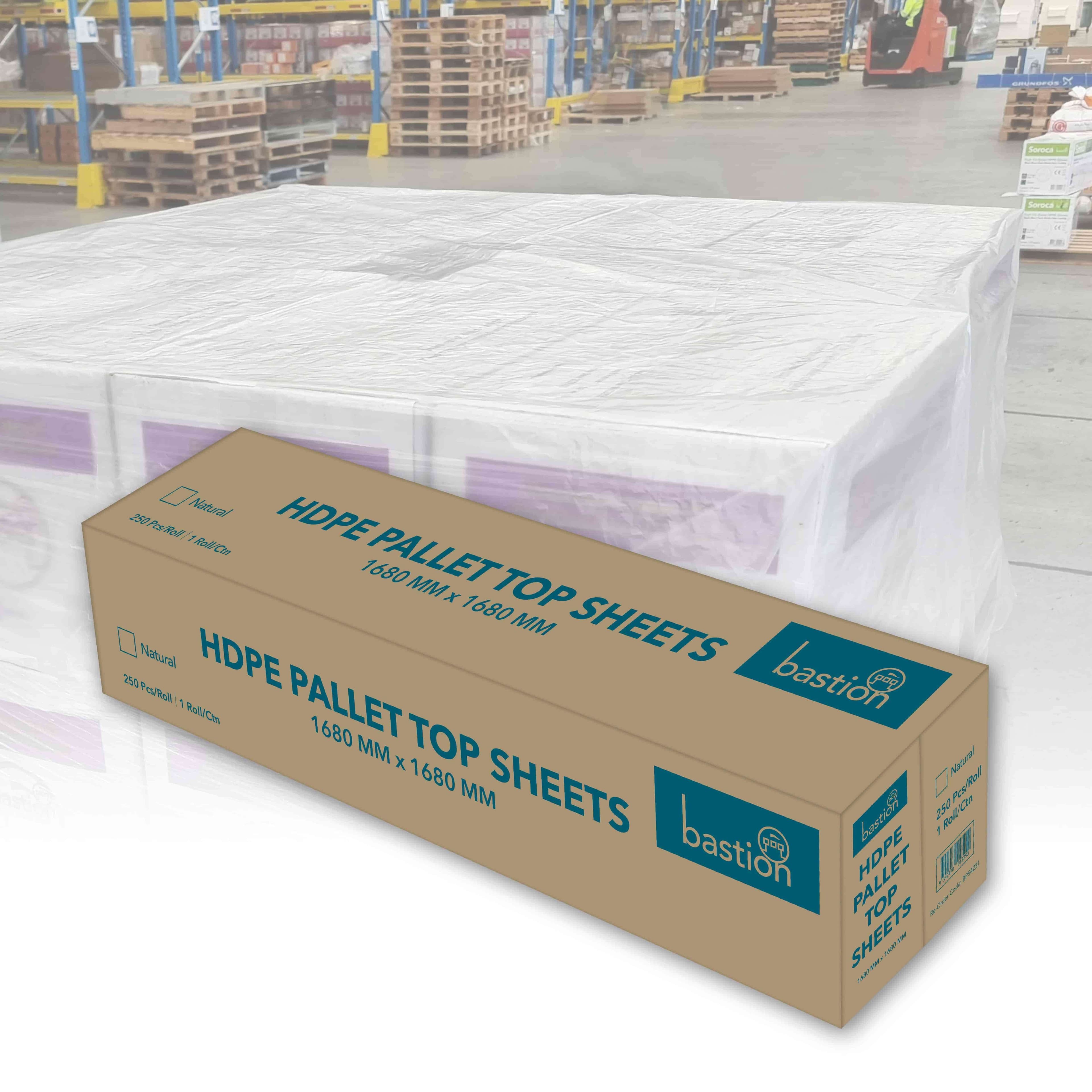 Bastion Pallet Top Sheets, 250 Pieces, Clear