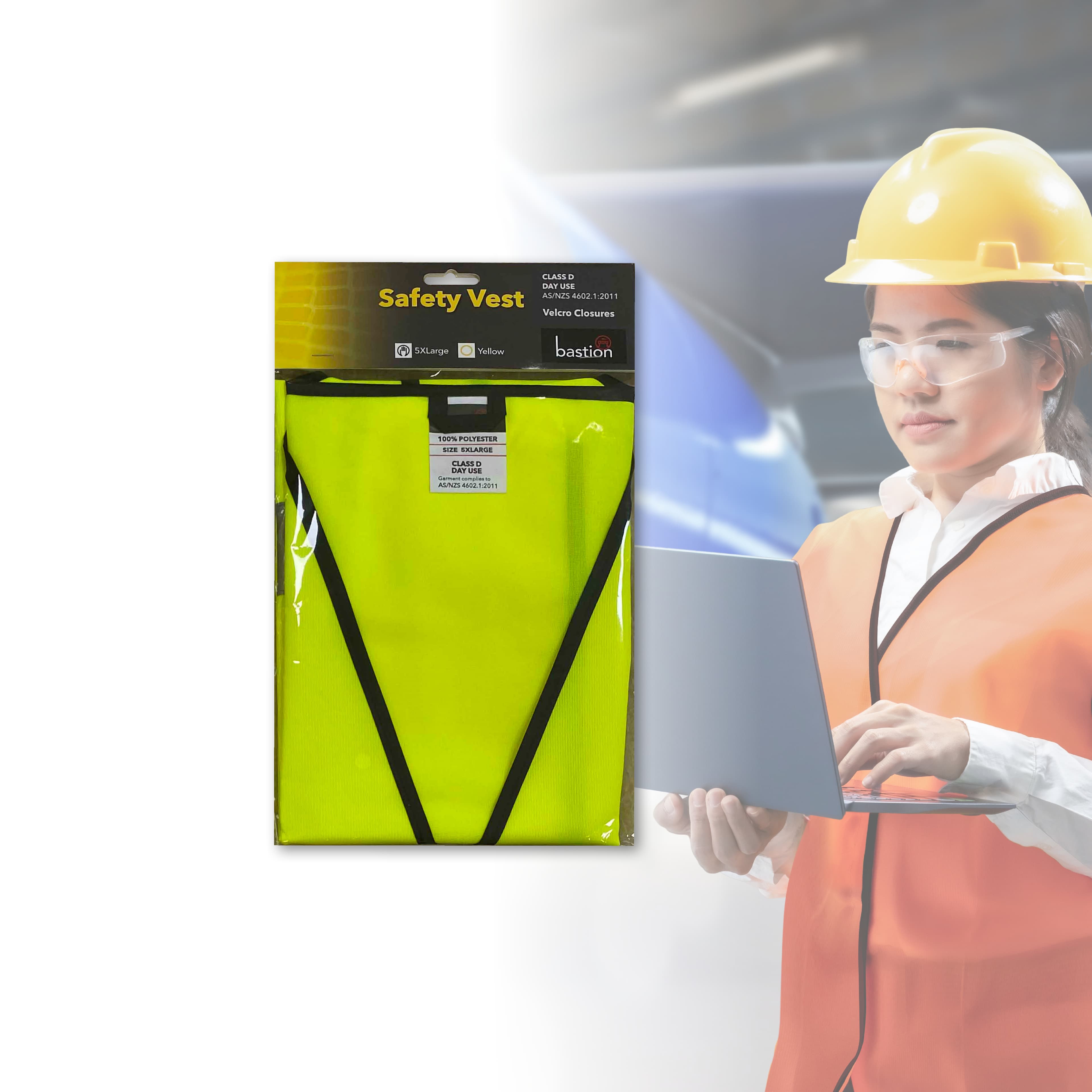 Bastion Safety Vests - Day Use, Velcro Closure