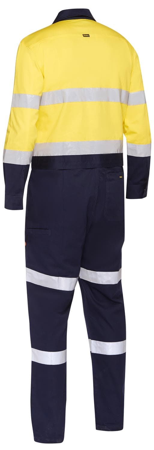 Bisley Taped Hi Vis Coverall with Waist Zip Opening