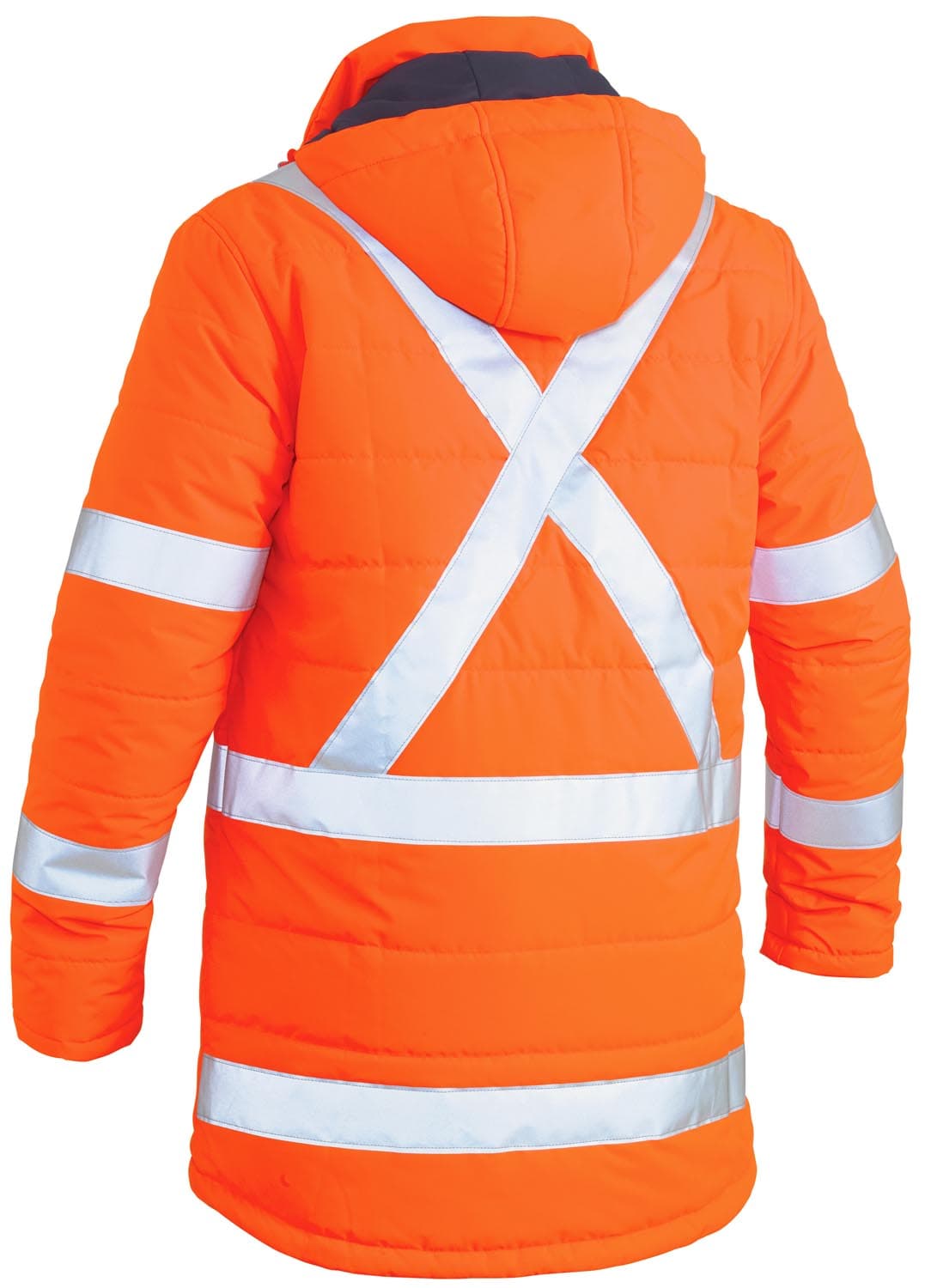 Bisley Taped Hi Vis Puffer Jacket with X Back_1