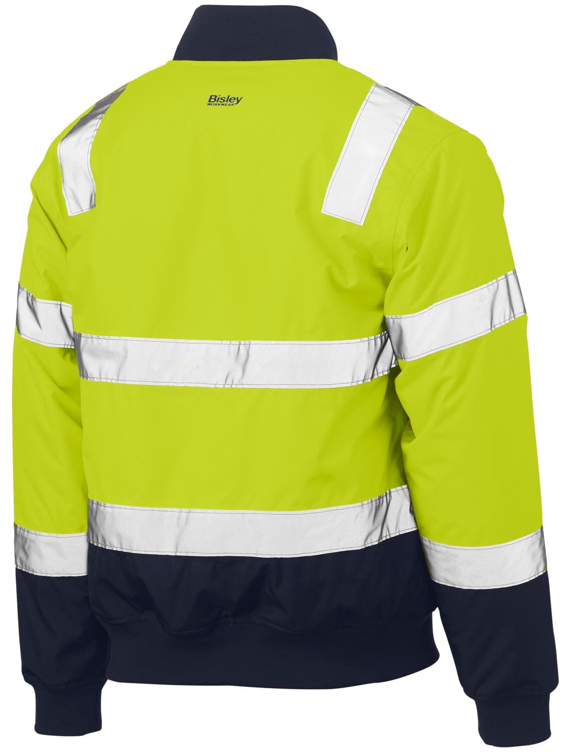 Bisley Taped Two Tone Hi Vis Bomber Jacket with Padded Lining