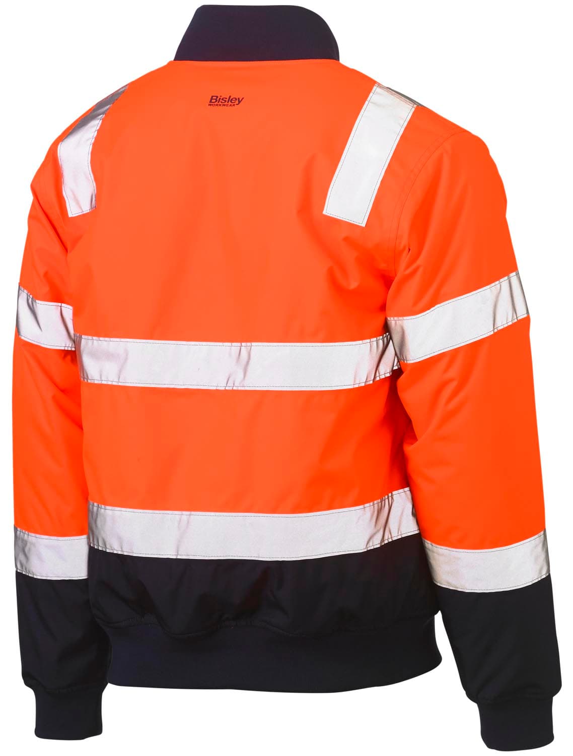 Bisley Taped Two Tone Hi Vis Bomber Jacket with Padded Lining_4