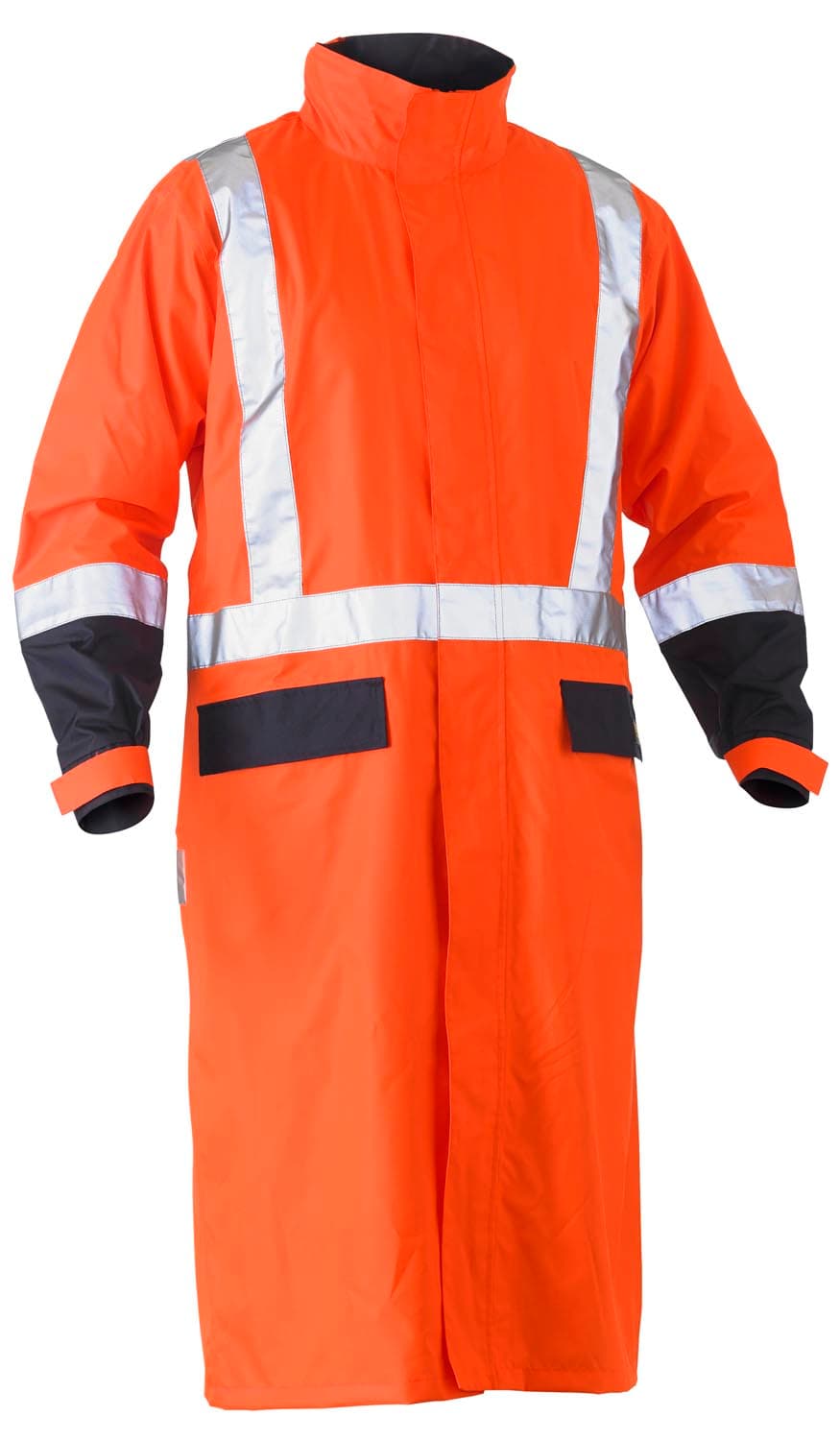 Bisley Taped Hi Vis Long Rain Coat_6