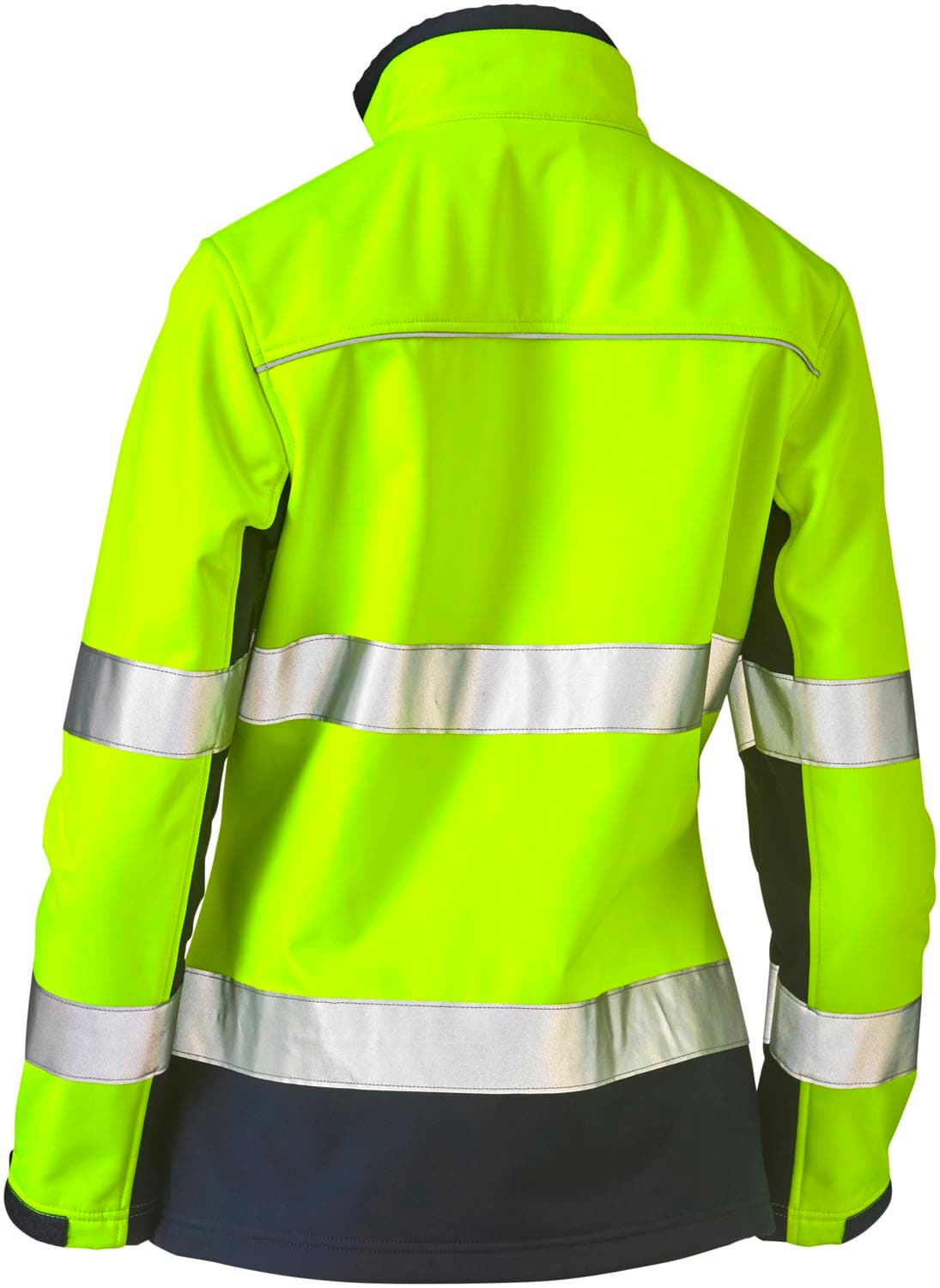 Bisley Women's Taped Two Tone Hi Vis Soft Shell Jacket