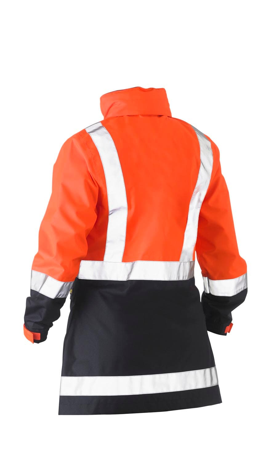 Bisley Women's Taped Hi Vis Recycled Rain Shell Jacket_4