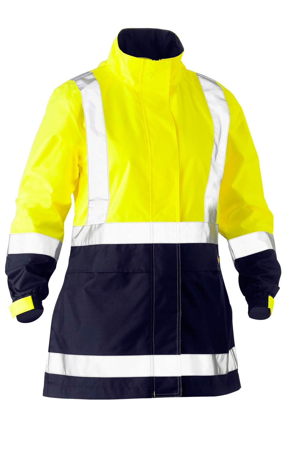 Bisley Women's H Taped Two Tone Hi Vis Rain Jacket_4