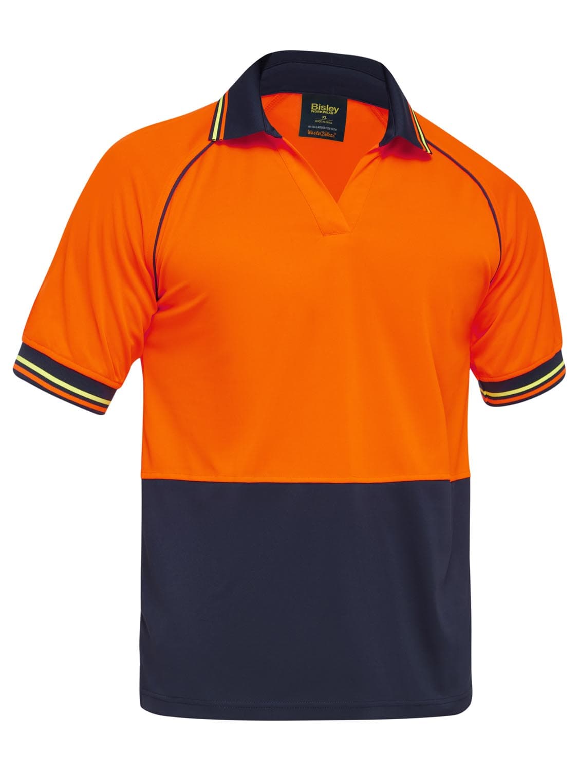 Bisley Bisley Recycle Two Tone Hi Vis Short Sleeve Polo_2