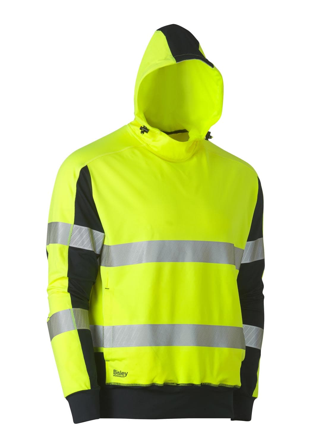 Bisley Taped Two Tone Hi Vis Contrast 4 Way Stretchy Hoodie_2