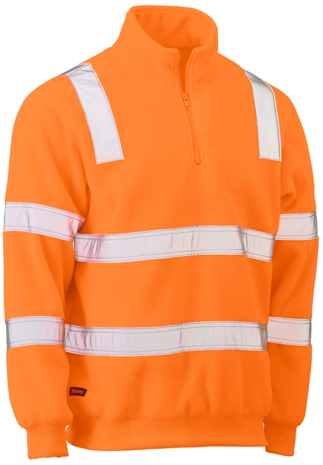 Bisley Taped Hi Vis Rail Polar Fleece Jumper_1