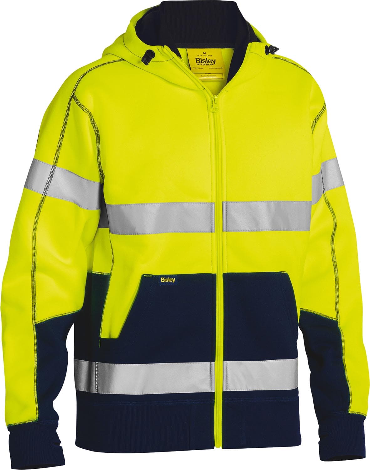 Bisley Taped Hi Vis Fleece Hoodie