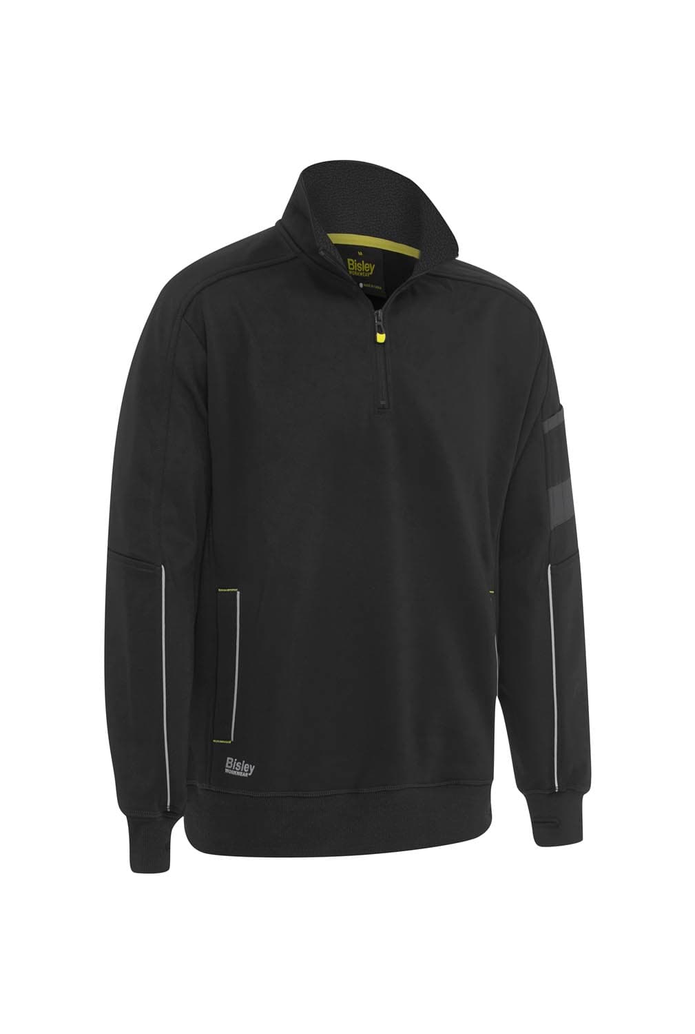 Bisley Work Fleece 1/4 Zip Pullover with Sherpa Lining_2