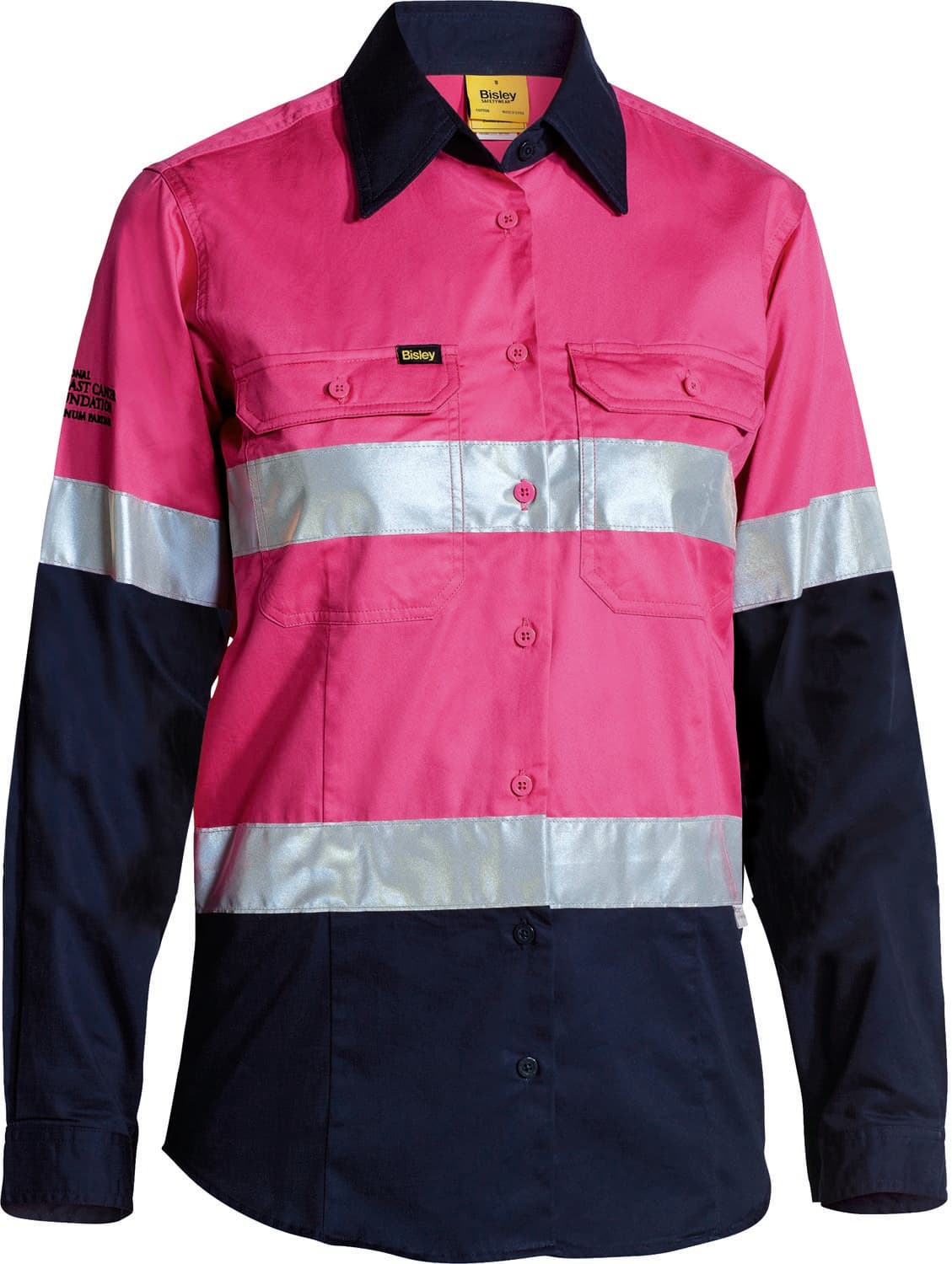 Bisley Women's Taped Hi Vis Cool Lightweight Drill Shirt_8