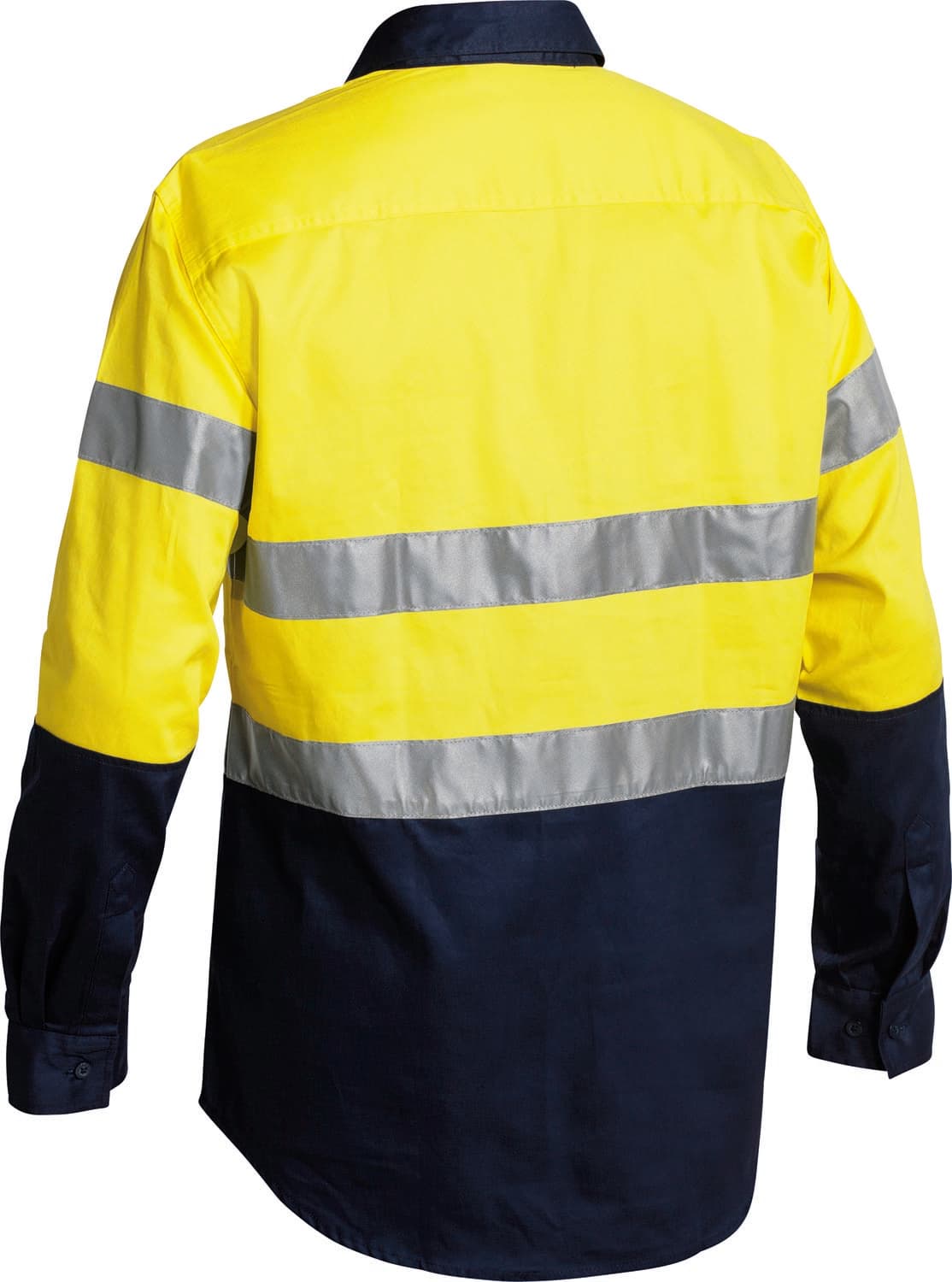 Bisley Taped Hi Vis Closed Front Drill Shirt_1