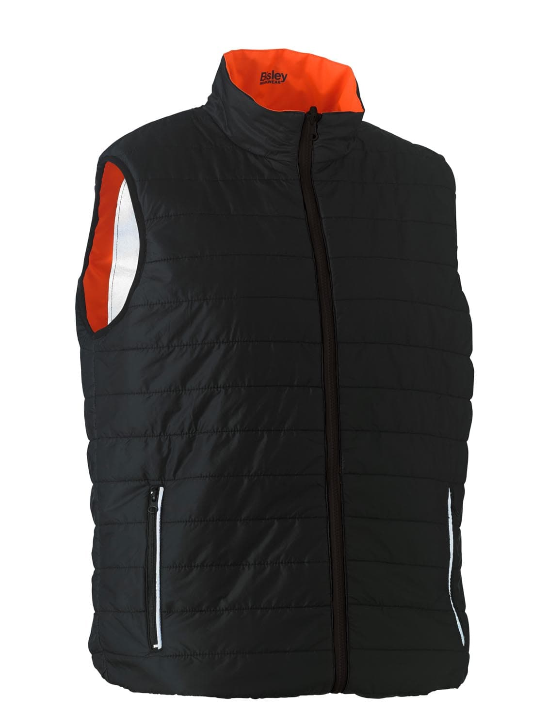 Bisley Taped Hi Vis Reversible Puffer Vest_10