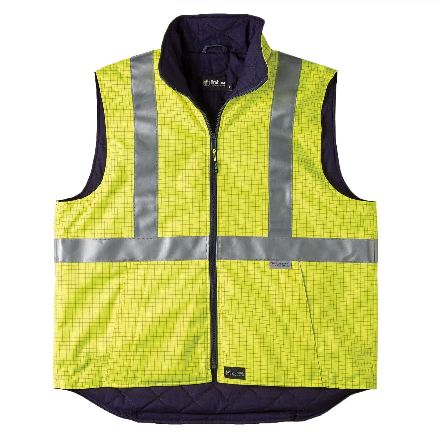 Brahma Platinum Vest Flame Retardant & Anti-Static (Yellow/Navy)_2