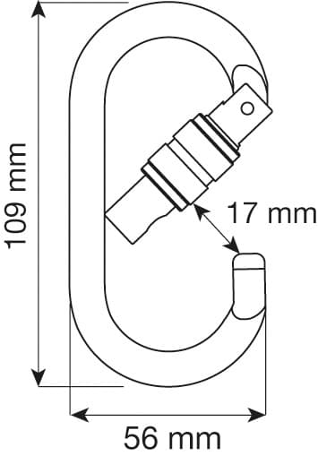 CAMP Steel Oval Pro Lock