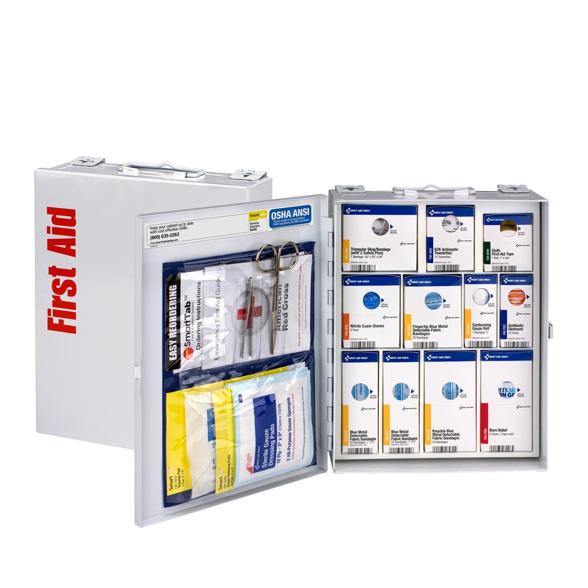 First Aid Only Medium Metal SmartCompliance Food Service Cabinet