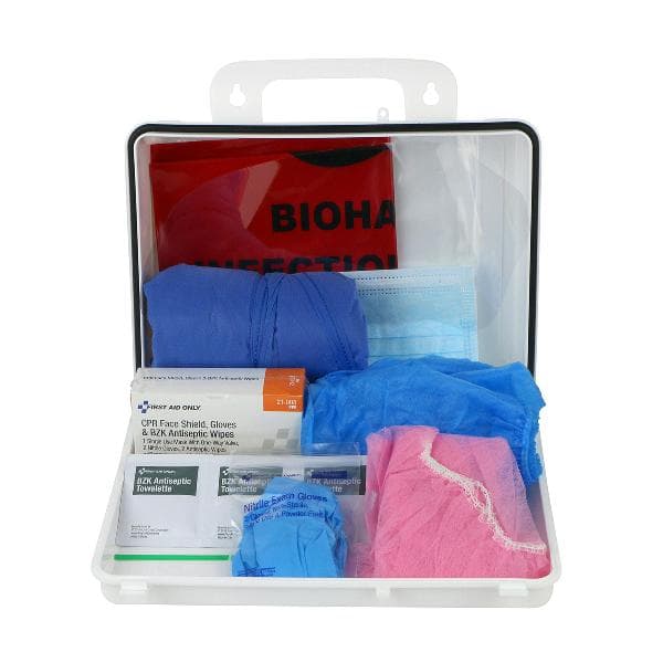 BBP Spill Clean Up Apparel Kit with CPR Pack, Plastic Case_4