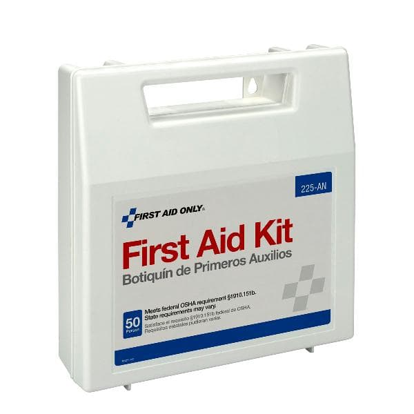 50 Person First Aid Kit, Plastic Case with Dividers_1