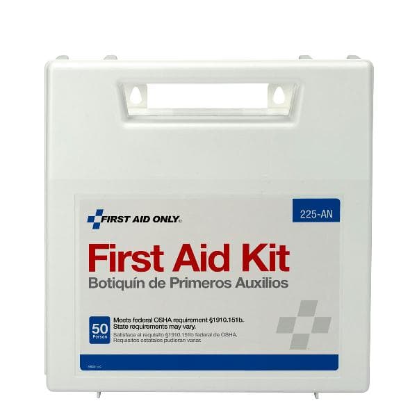 50 Person First Aid Kit, Plastic Case with Dividers_2