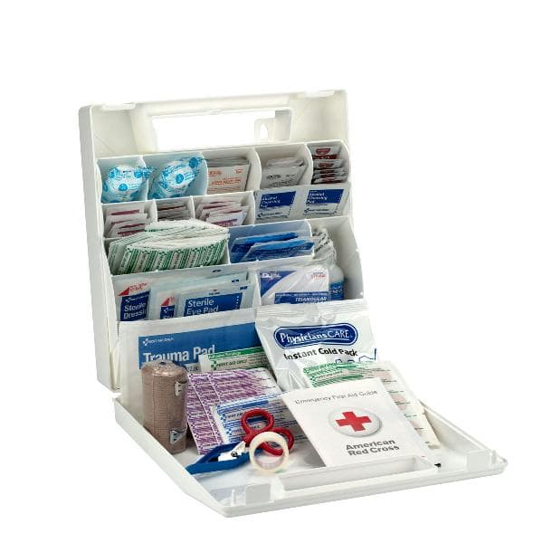 50 Person First Aid Kit, Plastic Case with Dividers_3