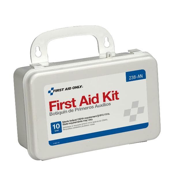 10 Unit First Aid Kit, Plastic Case_1