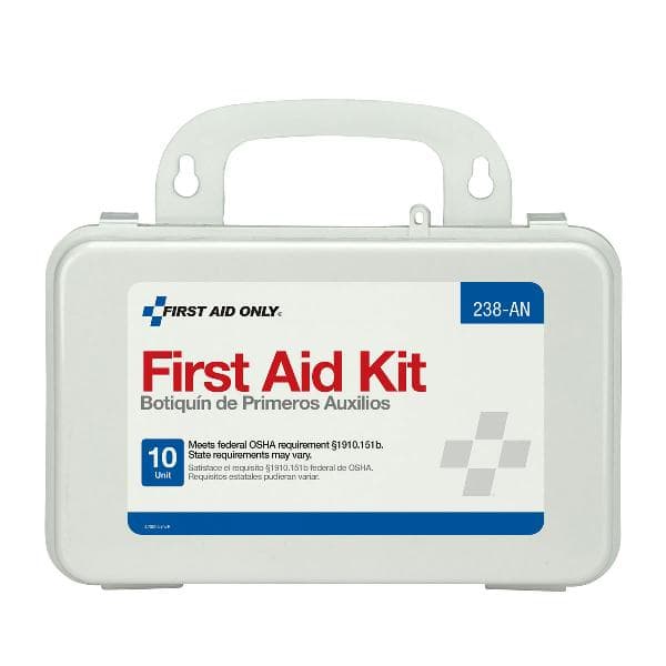 10 Unit First Aid Kit, Plastic Case_2