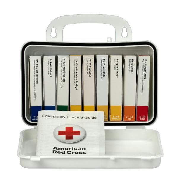 10 Unit First Aid Kit, Plastic Case_4