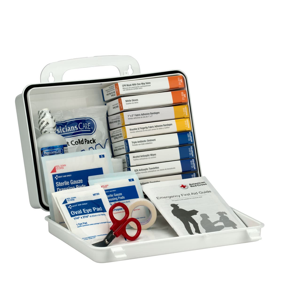 16 Unit Truckers First Aid Kit, Plastic Case