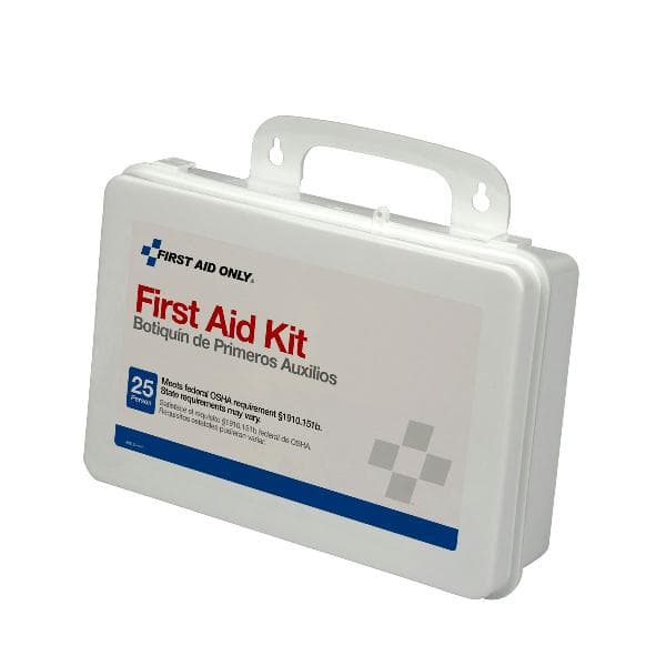 25 Person First Aid Kit, Plastic Case, Custom Logo