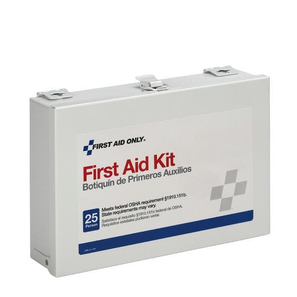 25 Person Contractor's First Aid Kit, Steel_1