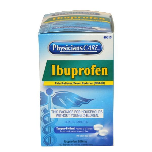 First Aid Only PhysiciansCare Ibuprofen, 50x2/box