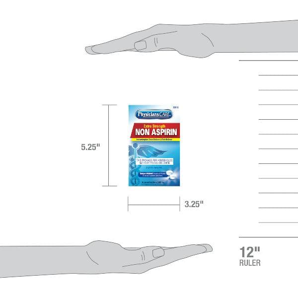 First Aid Only PhysiciansCare Extra Strength Non-Aspirin, 50x2/box