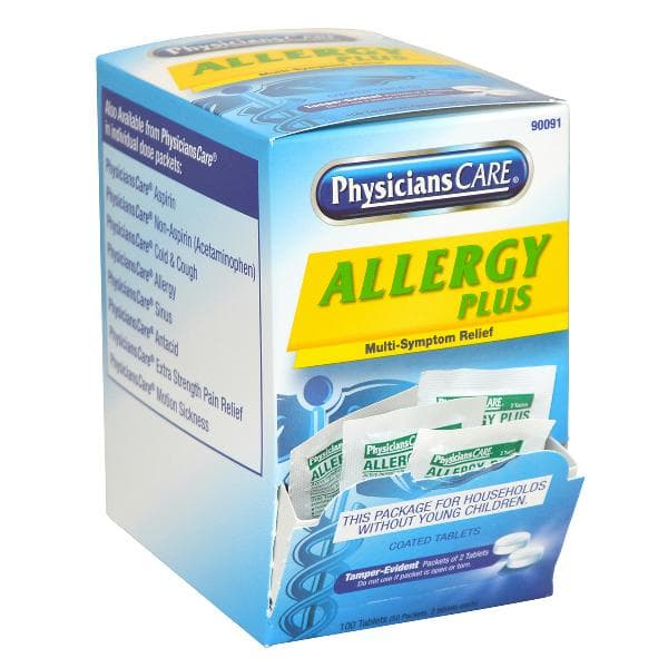 First Aid Only PhysiciansCare Allergy Plus, 50x2/box_7