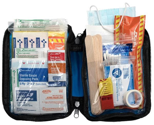 Soft Sided First Aid Kit Plus Emergency Preparedness: 105 Pieces_4