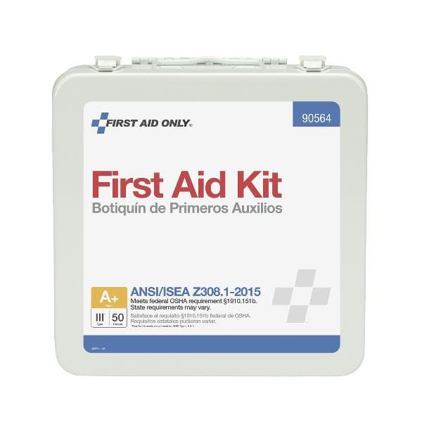 50 Person First Aid Kit, ANSI 2015 Class A+,  Metal Case_2