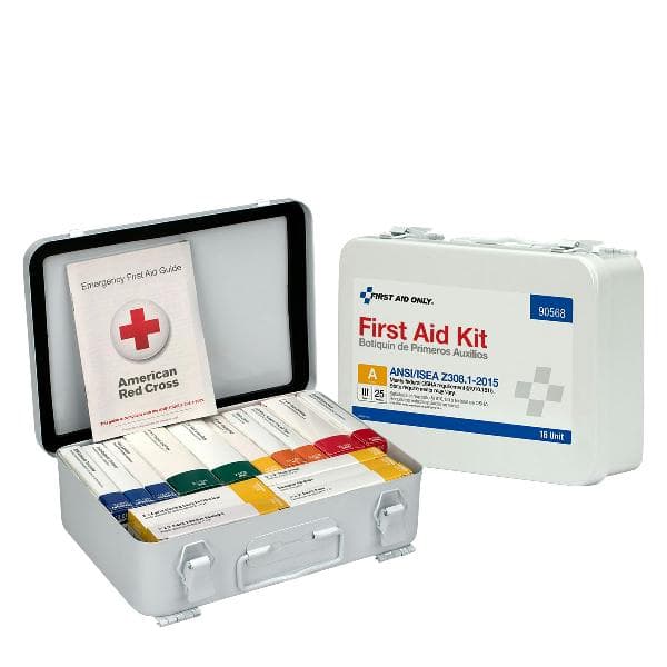 16 Unit First Aid Kit, ANSI 2015 Class A, Metal Case_5